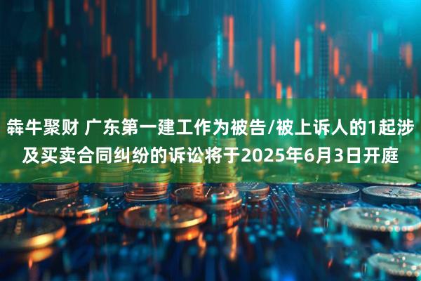 犇牛聚财 广东第一建工作为被告/被上诉人的1起涉及买卖合同纠纷的诉讼将于2025年6月3日开庭