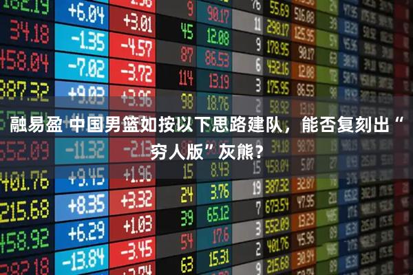 融易盈 中国男篮如按以下思路建队,能否复刻出“穷人版”灰熊?