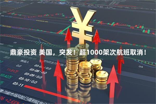 鼎豪投资 美国，突发！超1000架次航班取消！