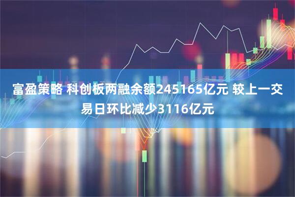 富盈策略 科创板两融余额245165亿元 较上一交易日环比减少3116亿元