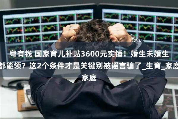 粤有钱 国家育儿补贴3600元实锤！婚生未婚生都能领？这2个条件才是关键别被谣言骗了_生育_家庭